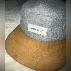 Cash & Co Kids Western Trucker Hat Rodeo Cowboy Suede Ranch Cap S/M New Gray Tan